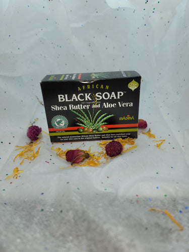Black Soap with Shea Butter and Aloe Vera