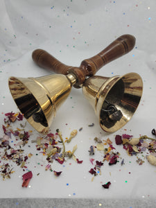 Brass Bell w/ Wooden Handle