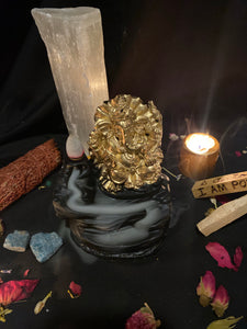 Golden Ganesh Back-flow Incense Burner